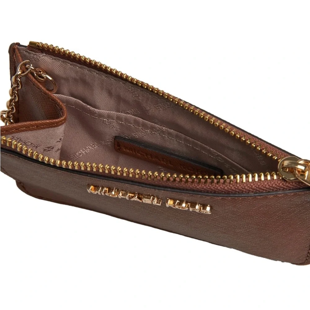 Michael Kors Brown Card Holder Jet Set Travel - Picture 2 of 7